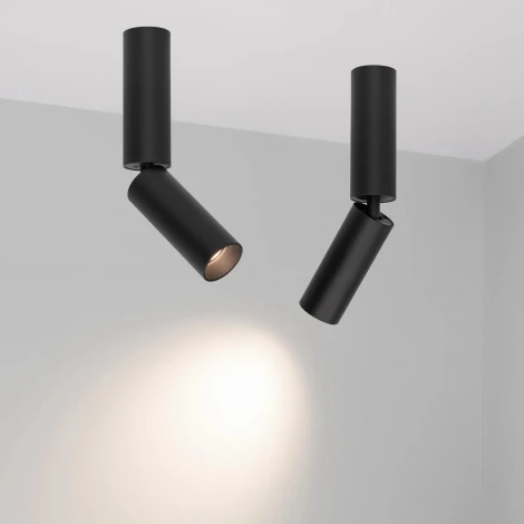 Накладной точечный светильник SP-NUANCE-SURFACE-FLAP-R35-7W Day4000 (BK, 36 deg, 230V) (Arlight, IP40 Металл) 049915 (LED)