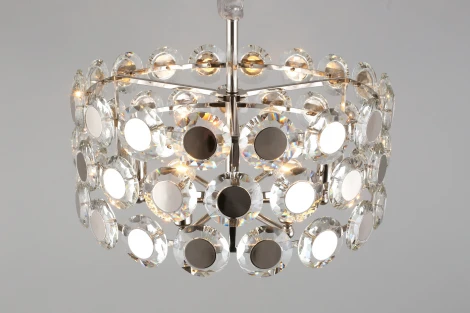 Подвесная люстра Aployt Wiola APL.745.03.06 (220V, хрусталь, на цепи, круглые)