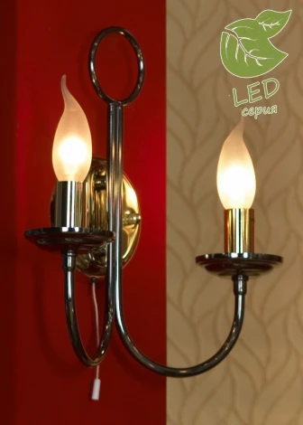 Бра Lussole Loft Todi GRLSA-4611-02 (220V, свеча, IP21)