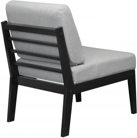 Кресло Массив мягкое ткань серый, каркас венге от фабрики Mebelik