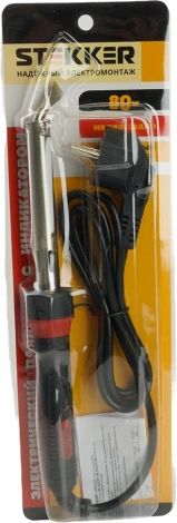 Паяльник с индикатором 80W Stekker 49810