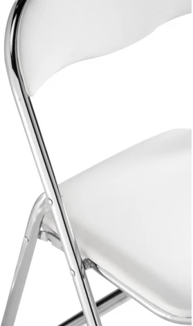 Стул Woodville на металлокаркасе Fold 1 складной white / chrome 15480