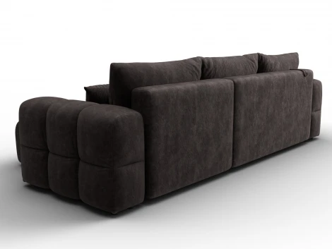 Диван угловой Лига-110 НПБ угол универсальный (ДВП,ДСП,ЛДСП,Брус,Фанера,Велюр/Коричневый) Лига Диванов 136528