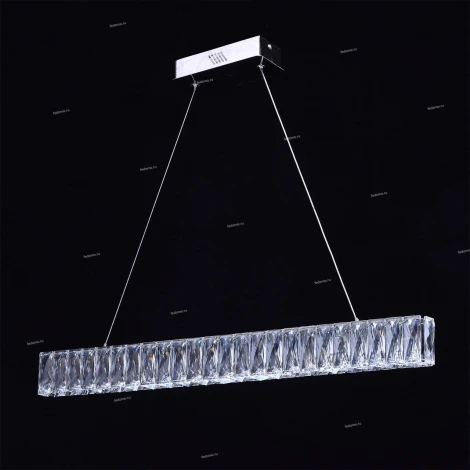 Хрустальный подвесной линейный светодиодный светильник Goslar Chiaro Гослар 498012801