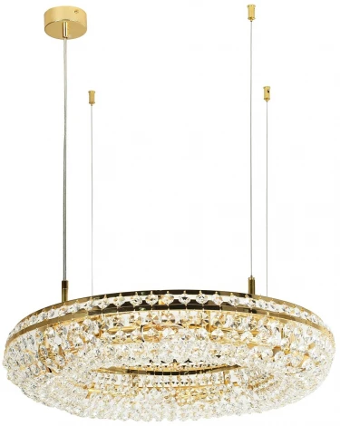 Подвесная люстра Favourite Monilibus 4015-8P (220V, хрусталь, на тросе, круглые)