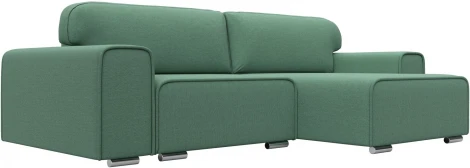 Диван угловой Лига-029 правый угол (Зеленый/Рогожка) Лига Диванов арт.121934