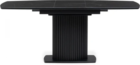 Керамический стол Фестер 140 (Фестер 140(180)х80х76 черный мрамор / черный) Notta арт.571396