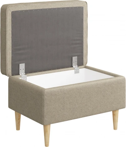 БЕНОН Пуф тканевый, бежевый D1 furniture арт.AAA41702003