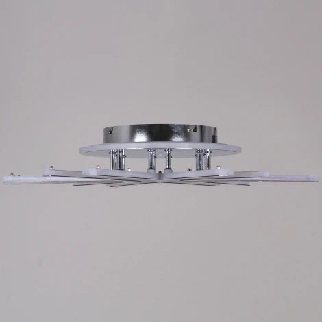 Потолочная люстра светодиодная на штанге с пультом Reluce 09824-3.3-06C CR (RGB) (220V)