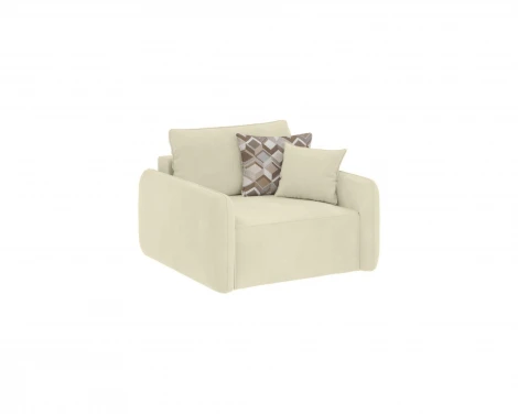 Кресло тканевое молочное D1 Портленд AAA4155005 Premier 01