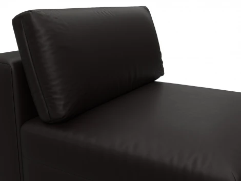 Модуль диван Лига-060 НПБ (ЛДСП,Брус,Фанера/Пластик/Экокожа/Коричневый) Лига Диванов 130073