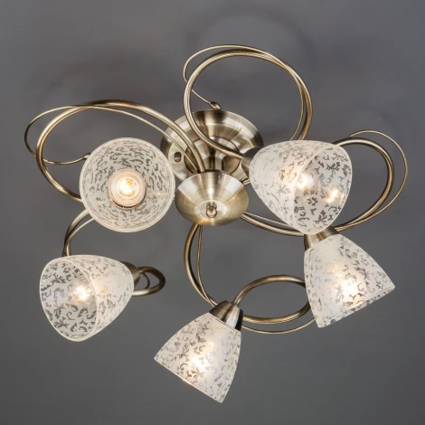 Потолочная люстра Eurosvet Natalie 30130/5 античная бронза
