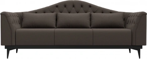 Диван кухонный прямой Флорида (Коричневый/Рогожка) Лига Диванов арт.122489