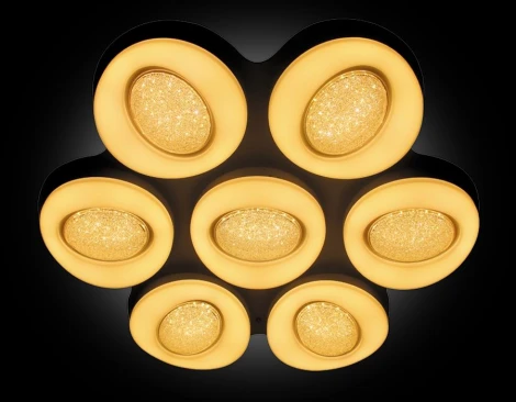 Потолочная люстра Ambrella Orbital Crystal Sand FS1587/7 364W D880*800