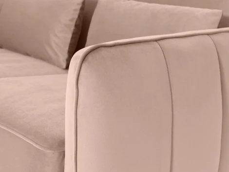 Диван Amsterdam двухместный ОГОГО (арт.701173), (Ткань/Бежевый)