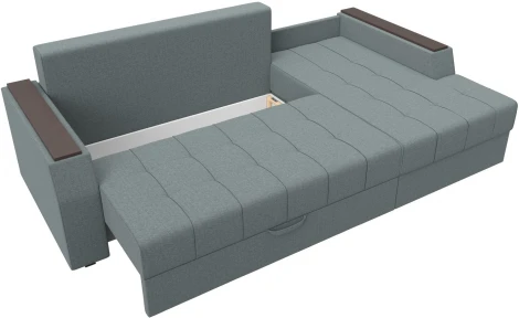 Диван угловой Эмир БС правый угол (Серый/Рогожка) Лига Диванов арт.123011