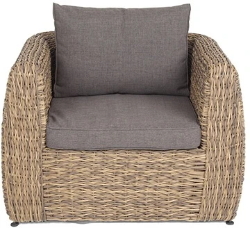 "Кальяри" кресло из искусственного ротанга (гиацинт), цвет соломенный 4SIS арт.УТ-00001979