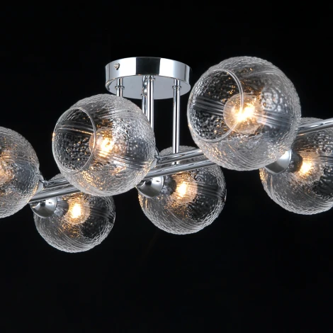 Потолочная люстра на штанге ILLUMICO IL0701-8CSQ-24 CR ARIES