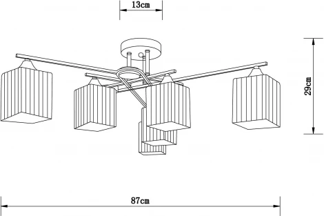 Потолочная люстра Arte Lamp Largo A4497PL-6AB (220V)