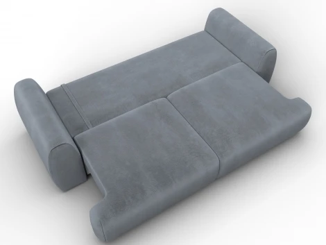 Диван прямой Лига-115 НПБ (ДСП,Фанера,Велюр/Серый) Лига Диванов 136933