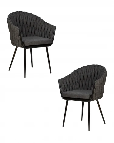 Набор 2 шт стул обеденный DOBRIN MATILDA (графитовая ткань (LAR-275-21))