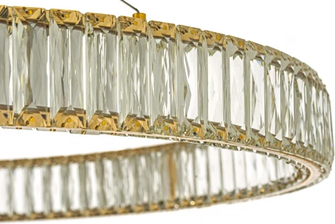 Подвесной светильник светодиодный Dio D`arte Caneva Caneva L 1.5.80.100 G (220V, хрусталь, на тросе, кольцо)