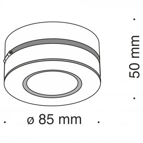 Накладной потолочный светильник Magic 3000K 1x7Вт 36° LED Maytoni Technical C022CL-L7W