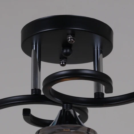 Потолочная люстра на штанге Reluce 06089-0.3-03 BK+CR (220V)