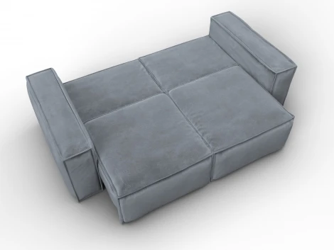 Диван прямой Лига-081 НПБ (ДСП/Пластик/Велюр/Серый) Лига Диванов 134137