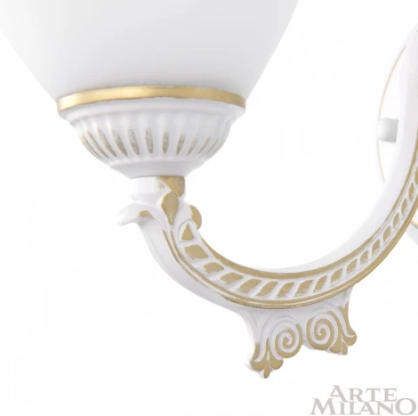 Бра с выключателем Arte Milano AM342837 342837/1W WT+G (220V)