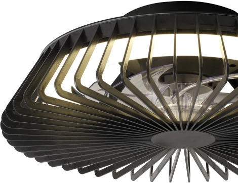 Потолочная люстра светодиодная с вентилятором Mantra Himalaya 8197 (регулировка яркости, 220V, пульт управления, круглые)