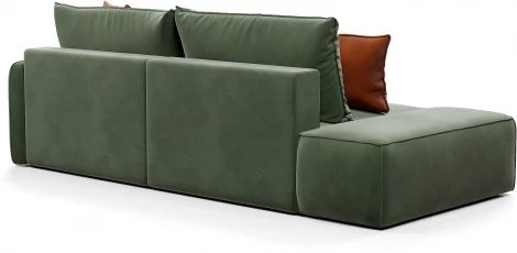 ПОРТЛЕНД Диван угловой с банкеткой зеленый D1 furniture арт.AAA41671003
