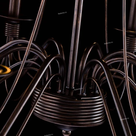 Подвесная люстра Freya Velia FR2046-PL-08-BR (220V, на цепи, подсвечник, свеча)