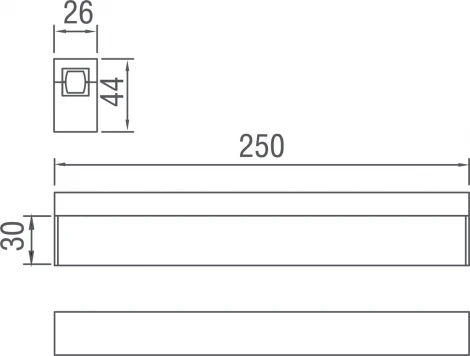 Трековый светодиодный светильник для магнитной модульной системы 24V 10W Donolux Line DL20237M10W1 Black