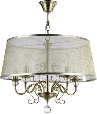 Подвесная люстра Freya Driana FR2405-PL-05C-BZ (220V, подвески, на цепи)