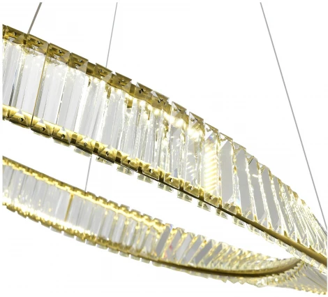 Подвесной светильник ST Luce Ritorto SL6204.321.01 Латунь/Прозрачный LED 1*58W 4000K (220V, на тросе, круглые)