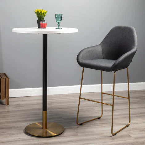 Кресло Бар. Kent темно-серый/Линк золото R-Home арт.410219131h_ТмСер_золото_БАР