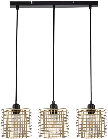 Подвесной светильник Escada Grid 10190/3S Gold (220V, на проводе)