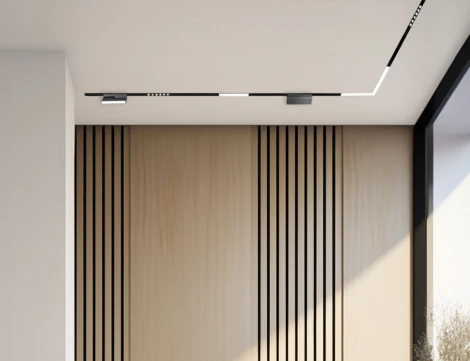 Трековый светильник светодиодный магнитный угловой 20W 48V Italline IT012-5044 black 3000K