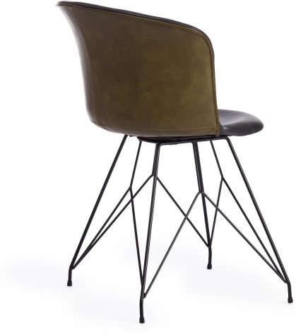 Обеденный стул Tetchair KRANZ (Экокожа,Пластик /Серый)