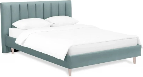 Кровать Queen II Sofia L 1600 ОГОГО (арт.577459), (Ткань/Бирюзовый)