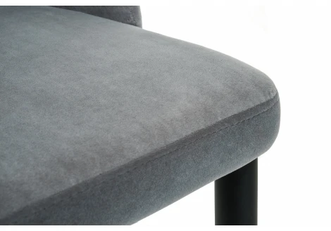 Стул Woodville на металлокаркасе Kora gray / black 15097