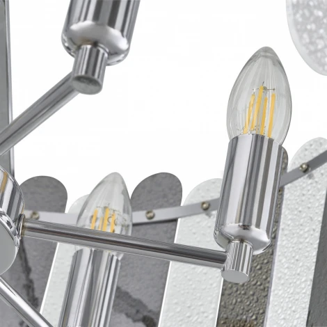 Подвесная люстра хрустальная на штанге Arte Milano Sorrento-3109 373109/6/350/500 CR (220V)