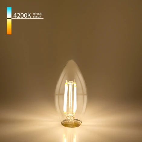 Лампочка светодиодная свеча прозрачная E14 9W 4200K Elektrostandard BLE1426