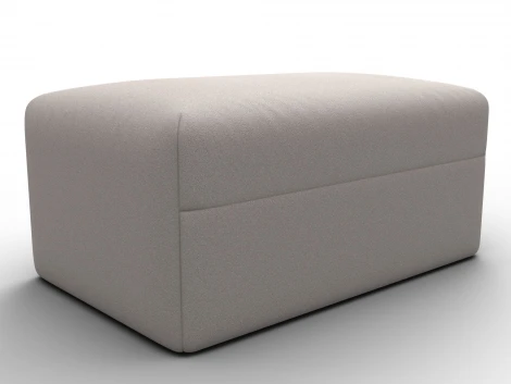 Модуль пуф Лига-060 НПБ (ЛДСП,Брус,Фанера,Замша/Бежевый) Лига Диванов 129582