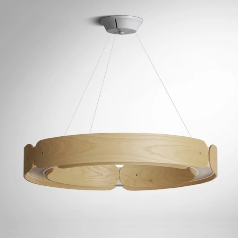Подвесной кольцевой светильник Range 1 D70 Light Wood ImperiumLoft Range01 (195538-26) (LED, 220V, на тросе, кольцо)