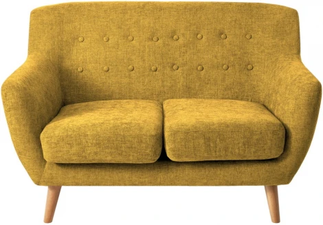 Диван Picasso двухместный горчичный, шенилл Bradexhome арт.RF 0814
