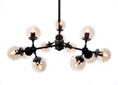Потолочная люстра Lumina Deco Zodiak LDP 160-12 BK