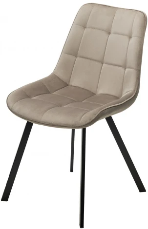 Стул ONION G062-13 кварцевый, велюр/ черный каркас М-City