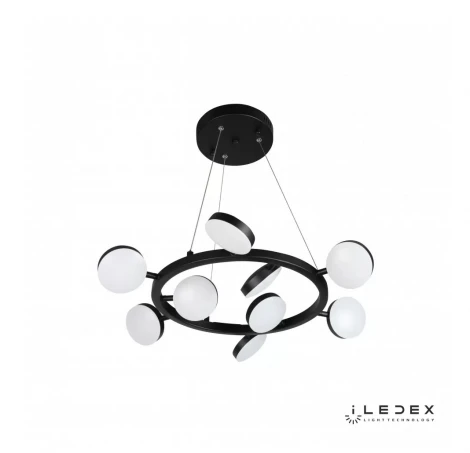 Подвесной светильник iLedex Totes FS-016-D9 63W BK (220V, пульт управления, на тросе, круглые)